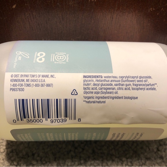 Tom's of Maine Prebiotic Liquid Hand Soap Gentle Lavender 12oz DISCOLORED BOTTLE - Picture 2 of 6